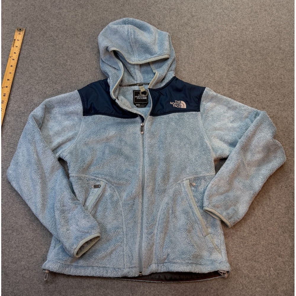 The North Face Womens Fleece Jacket M Oso Hoodie Blue Polyester Regular Full Zip